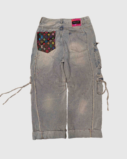 AOKI 1OF1 x DUST OF GODS HIROQUEST DESIGNER PATCH CARGO PANTS #778