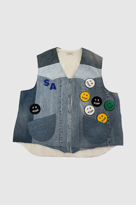 AOKI 1OF1 FRACTION JEAN VEST #795