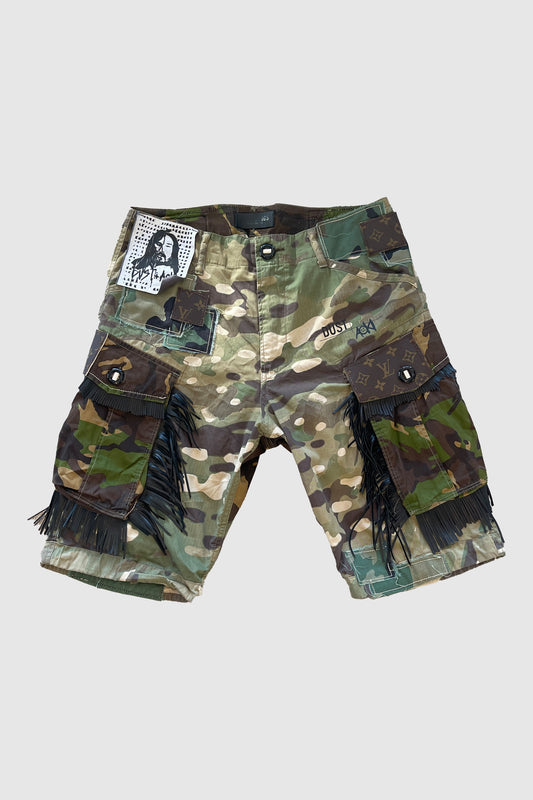 AOKI 1OF1 CAMO DESIGNER DUST OF GODS SHORTS #839