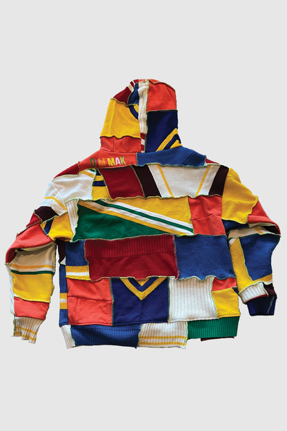 AOKI 1OF1 HIROQUEST PATCHWORK ZIP UP HOODIE #852