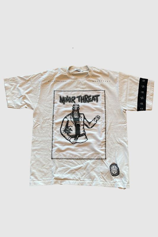 AOKI 1OF1 DIMMAK MINOR THREAT WHITE TEE #856