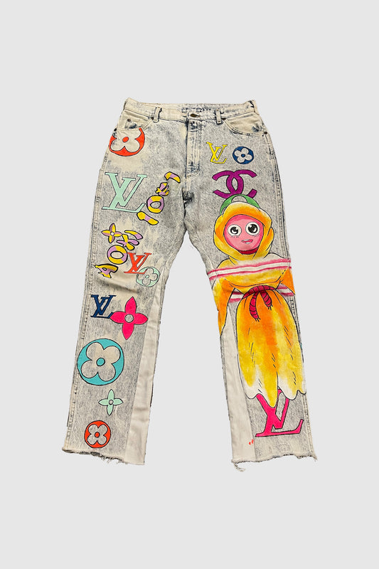 AOKI1OF1 DESIGNER METAZOO WHITE PANTS #874