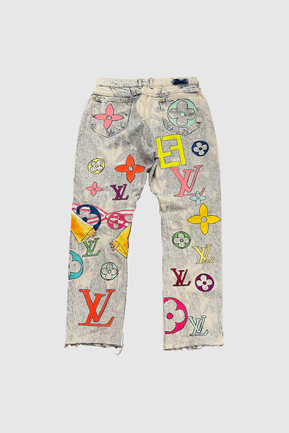 AOKI1OF1 DESIGNER METAZOO WHITE PANTS #874