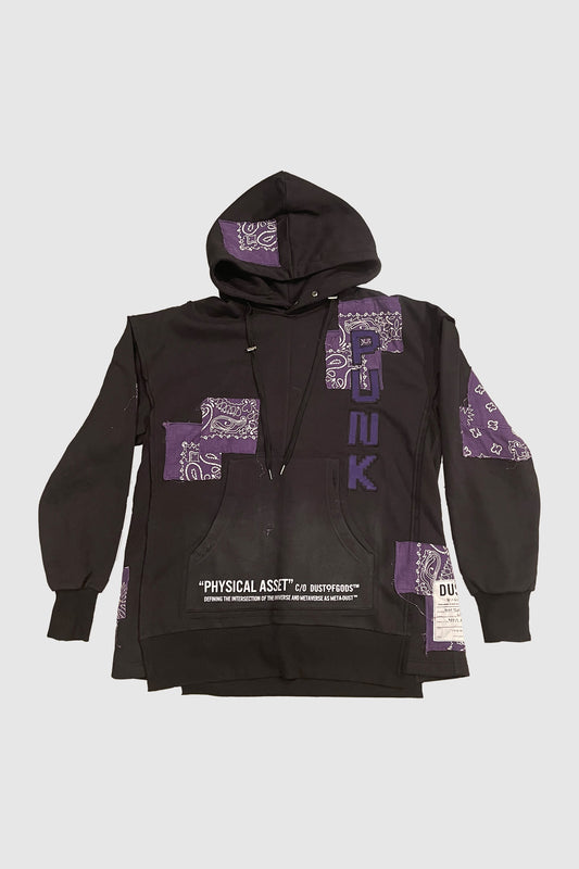 AOKI1OF1 X DUST OF GODS CRYPTO PUNK PURPLE PATCH HOODIE #880