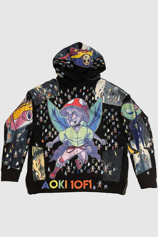 AOKI 1OF1 HIROQUEST DIM MAK PRINT HOODIE #881