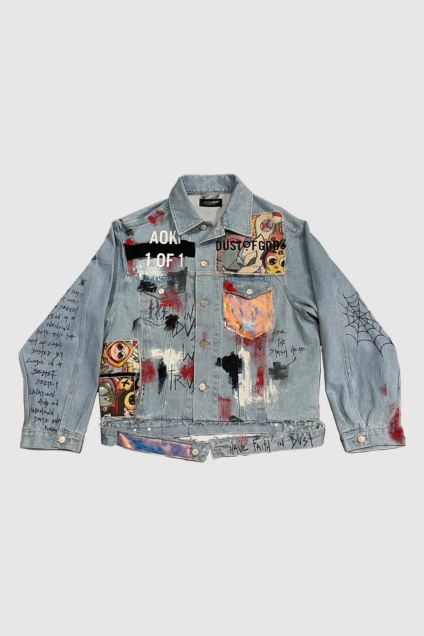 AOKI1OF1 X DUST OF GODS METAZOO JEAN JACKET #883