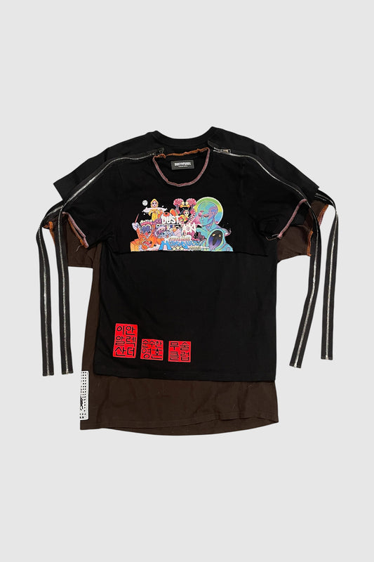 AOKI1OF1 X DUST OF GODS DOUBLE TSHIRT TEE #891