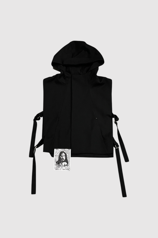 AOKI1OF1 X DUST OF GODS BLACK HOODED VEST #897