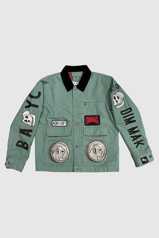 AOKI1OF1 BAYC 1867 TEAL JEAN JACKET #902