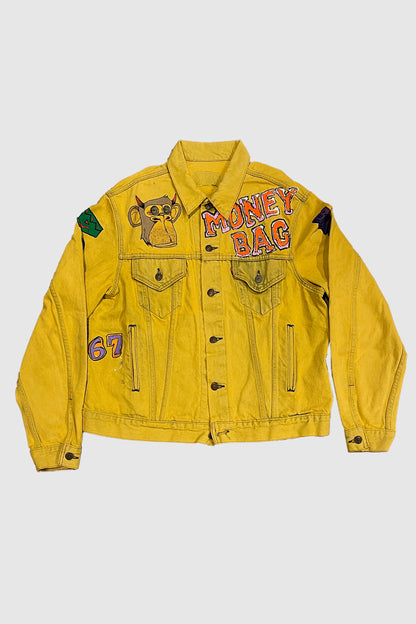 AOKI1OF1 BAYC #1867 MONEY BAG YELLOW JEAN JACKET #904