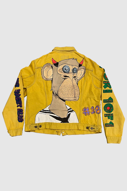 AOKI1OF1 BAYC #1867 MONEY BAG YELLOW JEAN JACKET #904