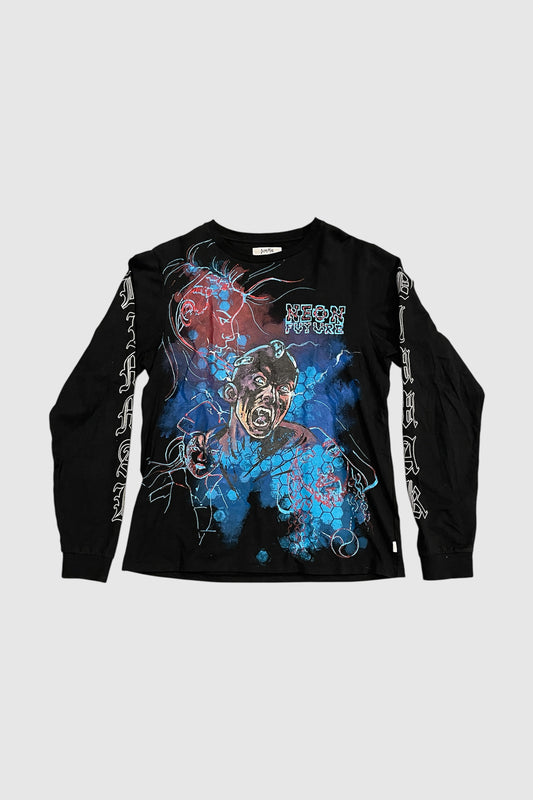 AOKI1OF1 NEON FUTURE BLACK LONG SLEEVE SHIRT #923