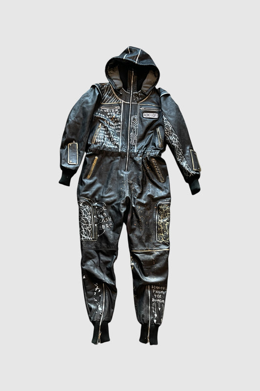 AOKI1OF1 DREAMS COME TRUE LEATHER JUMPSUIT #930
