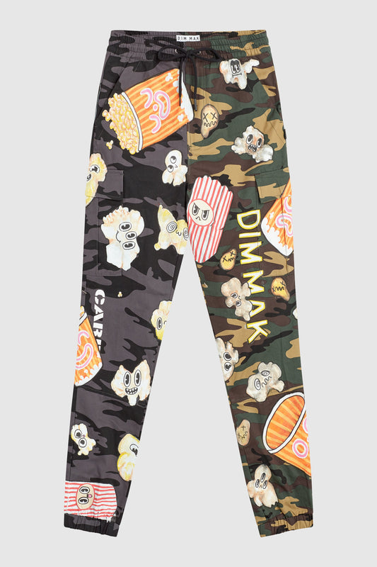 POPCORN PAINTED MIX CAMO JOGGERS #199