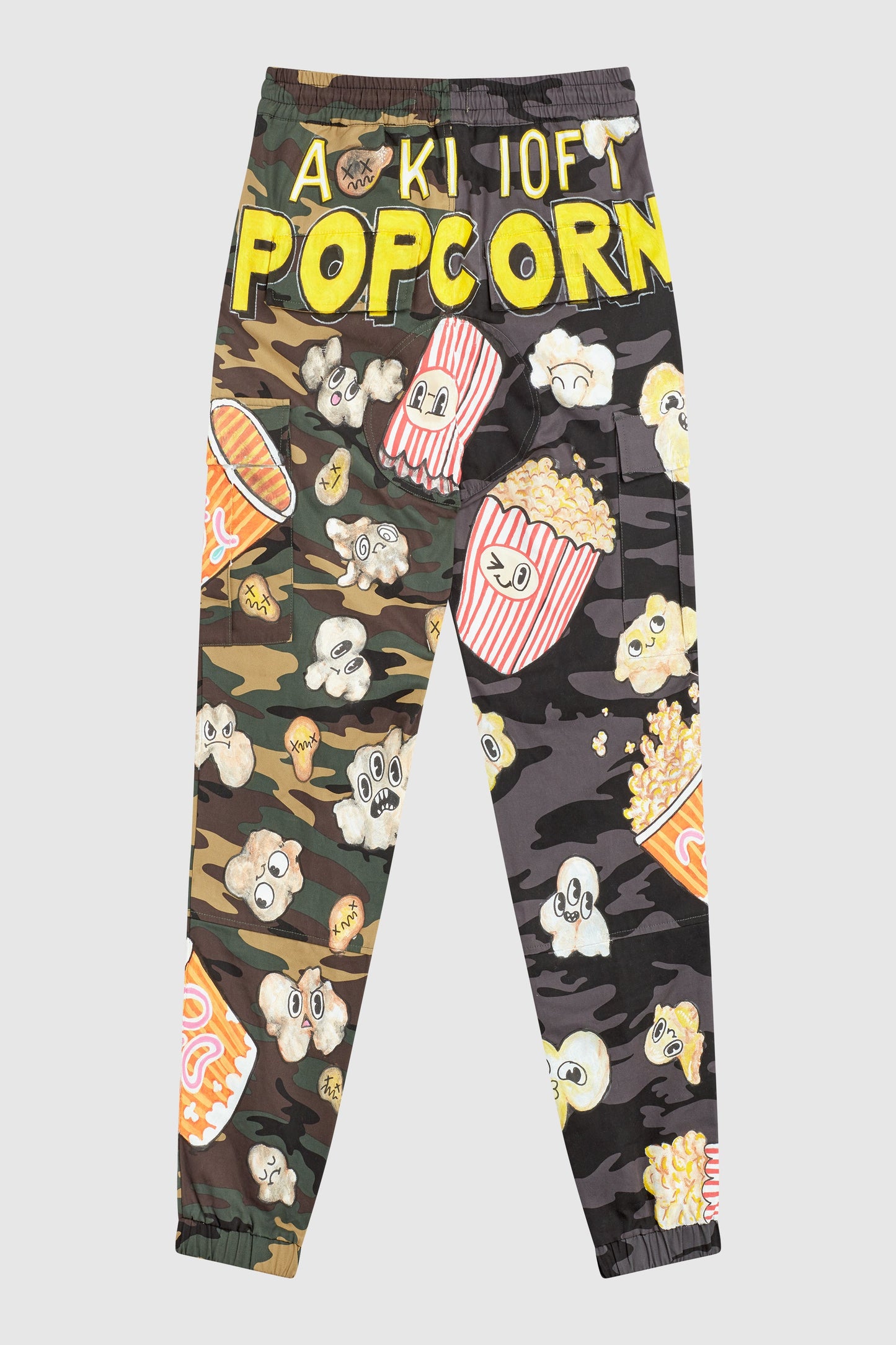 POPCORN PAINTED MIX CAMO JOGGERS #199