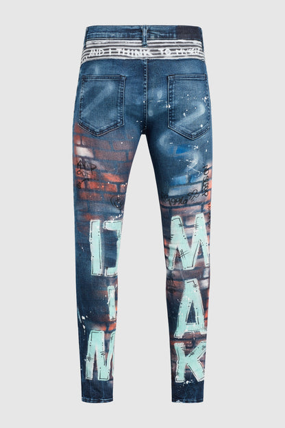 DMMK When I Think To Myself Painted Jeans #50