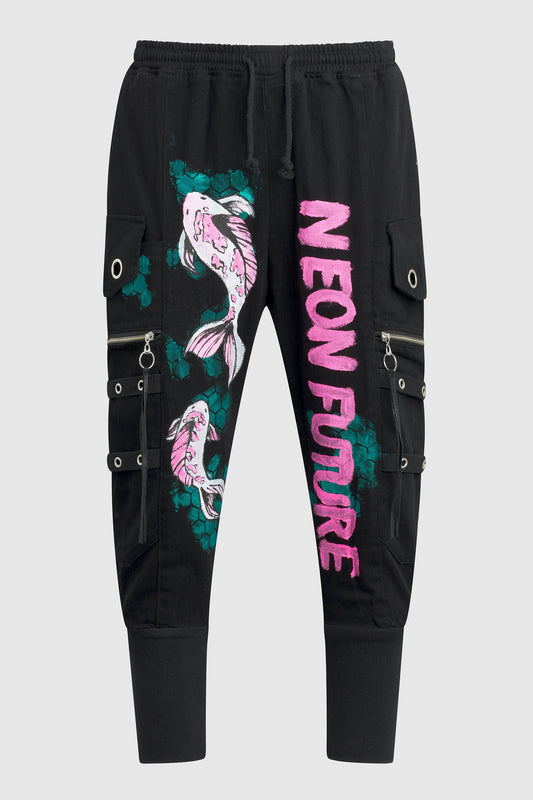 NEON FUTURE KOI PANTS #141 (Custom for Tom Bilyeu)