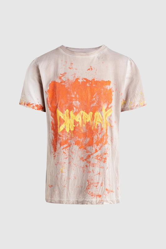 Orange Block Dim Mak Tee #9