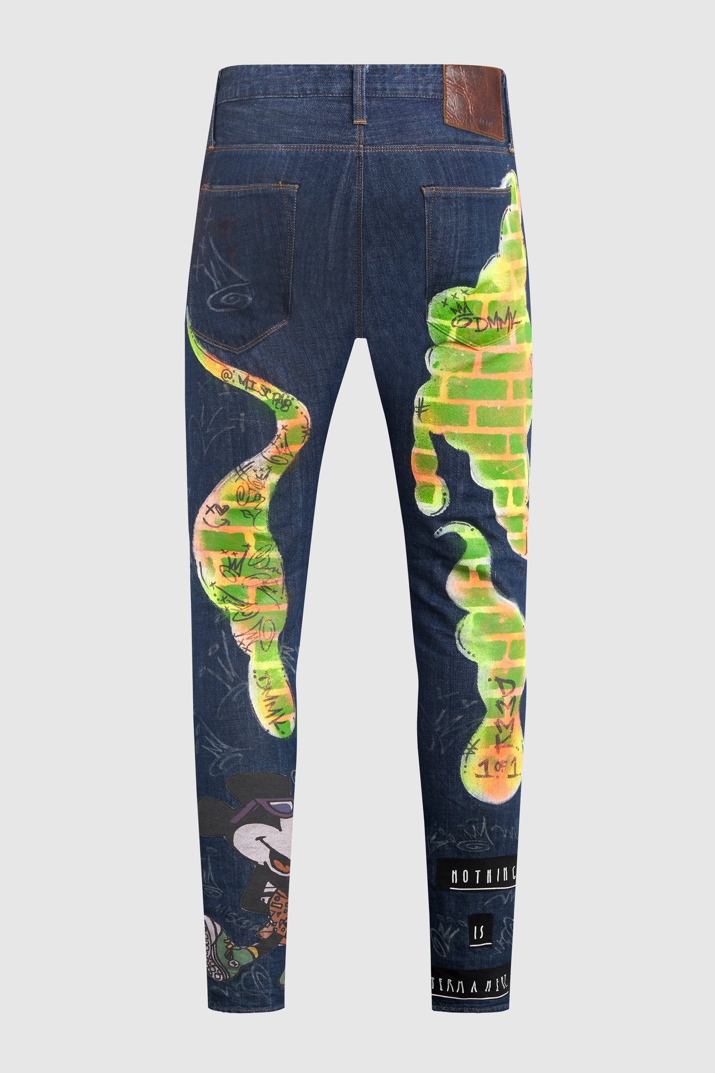 DMMK Gas Mask + Mickey Painted Jeans #42