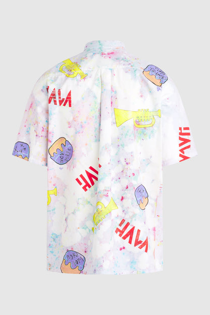 Splatter Hava Button Up (Size M) #90