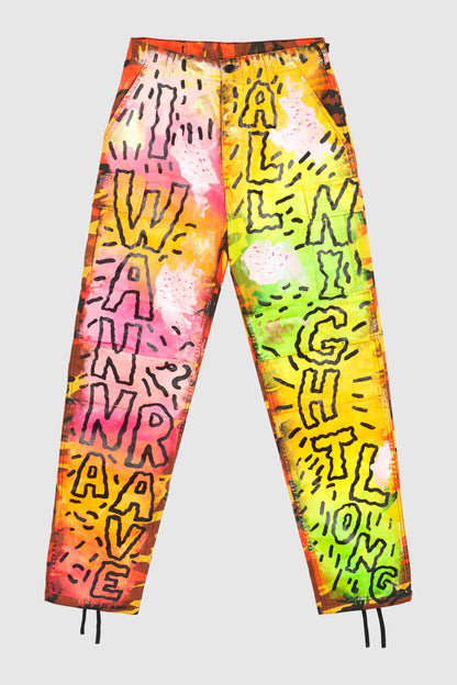 I Wanna Rave All Night Long Camo Pants #128