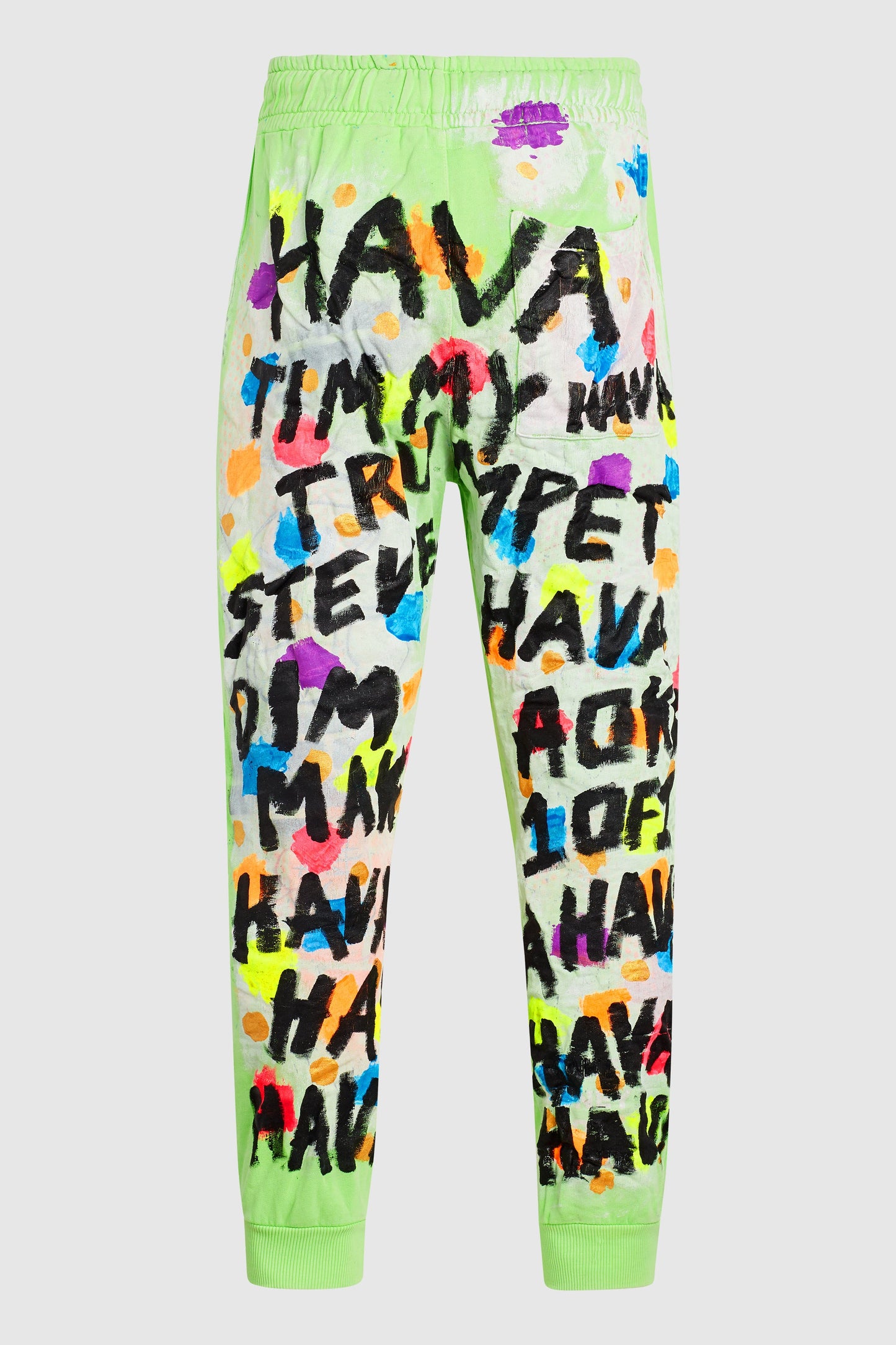 HAVA X TIMMY TRUMPET X Steve Aoki NEON PAINTED JOGGERS #73