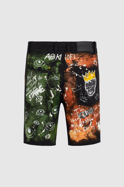 CRASH X DIM MAK X DARREN CRISS PAINTED BLACK SHORT #77