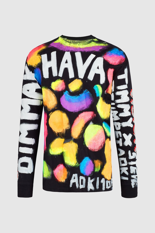 HAVA x TIMMY TRUMPET X AOKI PAINTED LS TEE #81