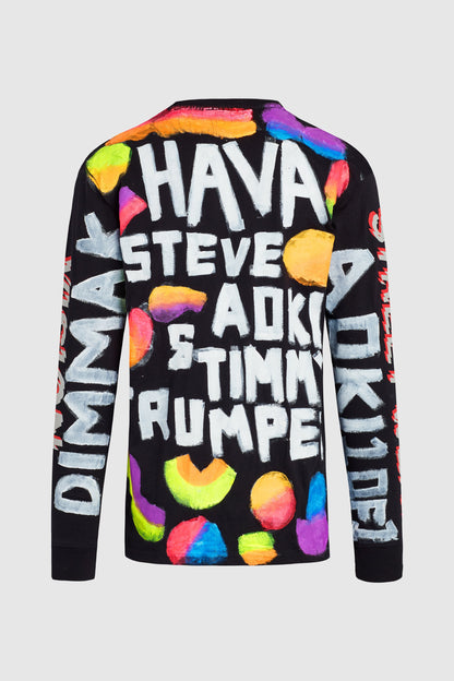 HAVA x TIMMY TRUMPET X AOKI PAINTED LS TEE #81