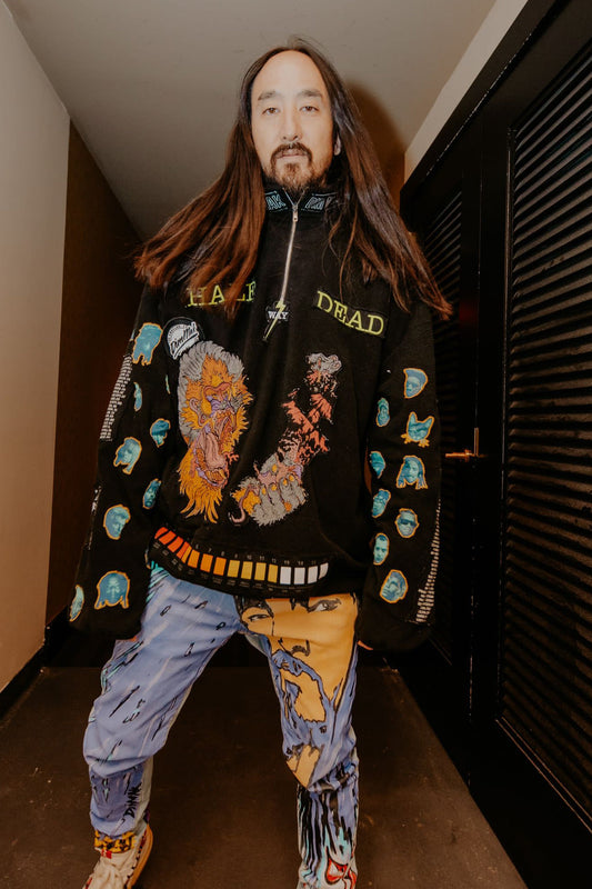 Aoki 1of1 Half Dead Music Engineer Fleece Pullover #645