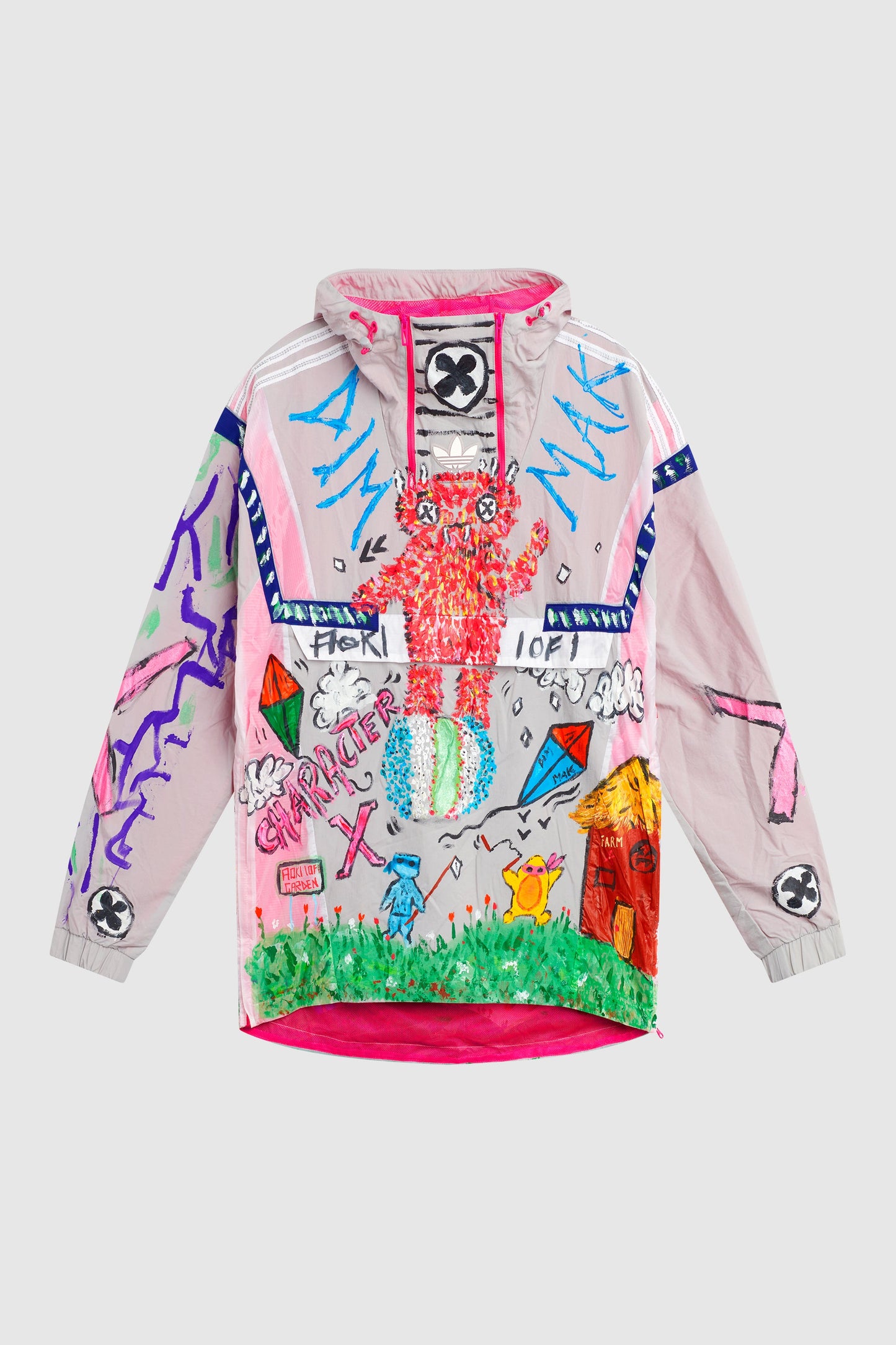 **TOMORROWLAND 2022 FIT** AOKI 1OF1 BAYC CUPID #9309 WHITE JEANS #701 + AOKI 1OF1 CHARACTER X PAINTED ANORAK #719