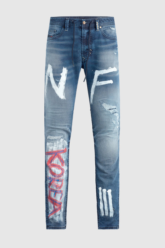 "Korea Tour" - Hand Painted Jeans by Steve Aoki #5