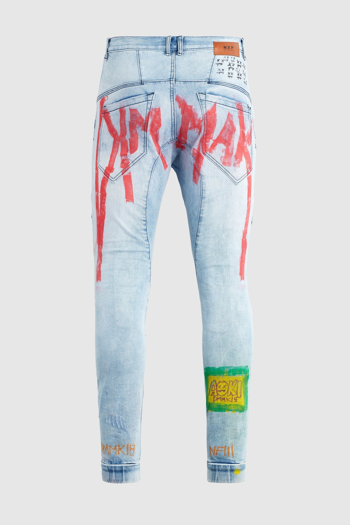 "Japan Tour" - Hand Painted Jeans by Steve Aoki #4